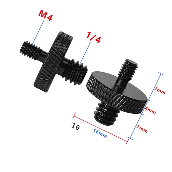 Jalustan kierreadapteri 1/4\" - M10 - 5 kpl M4