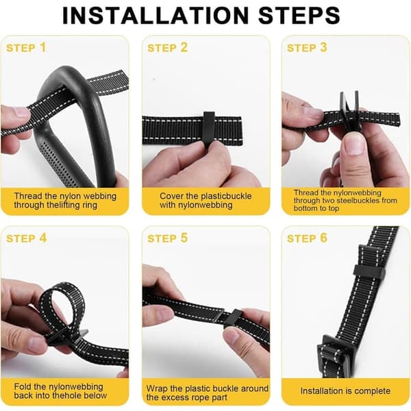 Adjustable Gymnastic Rings for Adults - Home Training, Pull-up & Fitness, Robust Nylon Strap