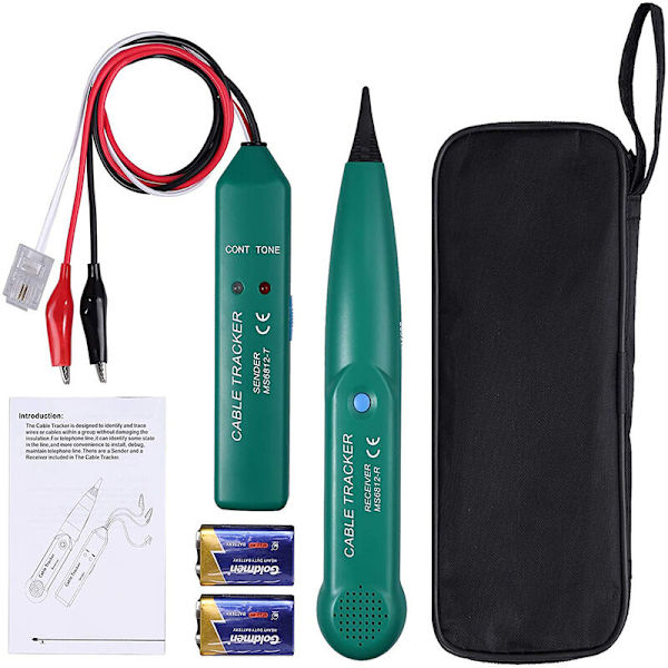 Multifunctional Wire Tester, Wire Detector, MS6812 Robotic Lawn Mower Cable Detector, Cable Tester for LAN Networks