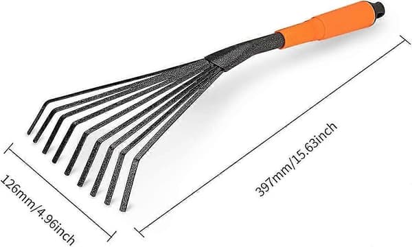 Mini haverive 16 tommer 9-tands stålhåndrive med ergonomisk komfortgreb og rustbestandig - Havearbejde