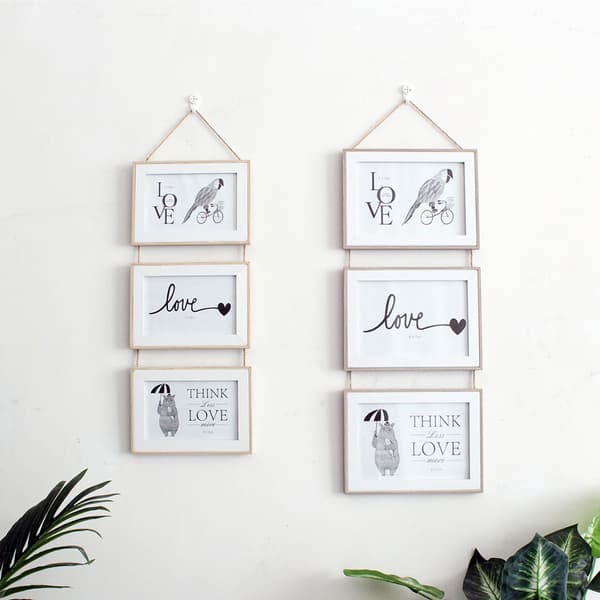 Triple Photo Frame Set (Off-White 7 Inch), Wall Model, Wall Fa
