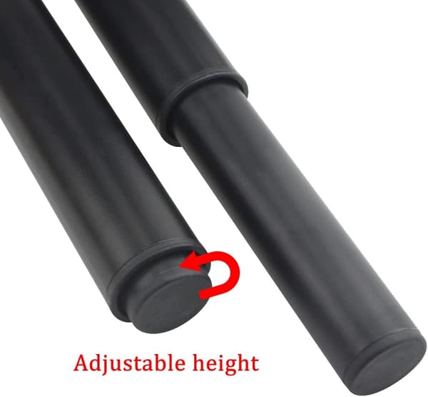 (25-42cm, sort) Sæt med 4 robuste justerbare møbelben i metal