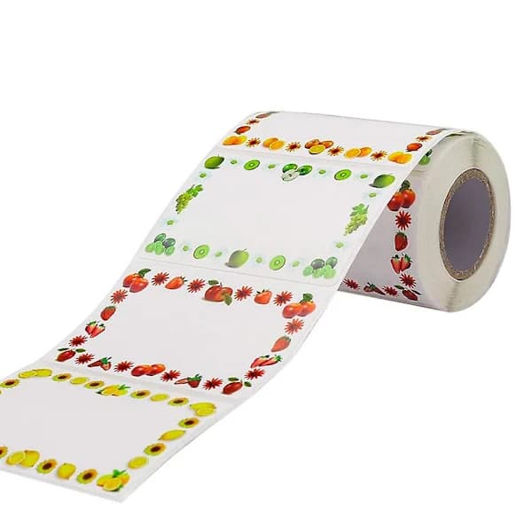 【PP】Labels for Jars, Self-Adhesive Jam Labels, Personalized, 1 Roll Decorative Removable Stickers for Kitchen Jam Jars, 250 pcs (FMY)