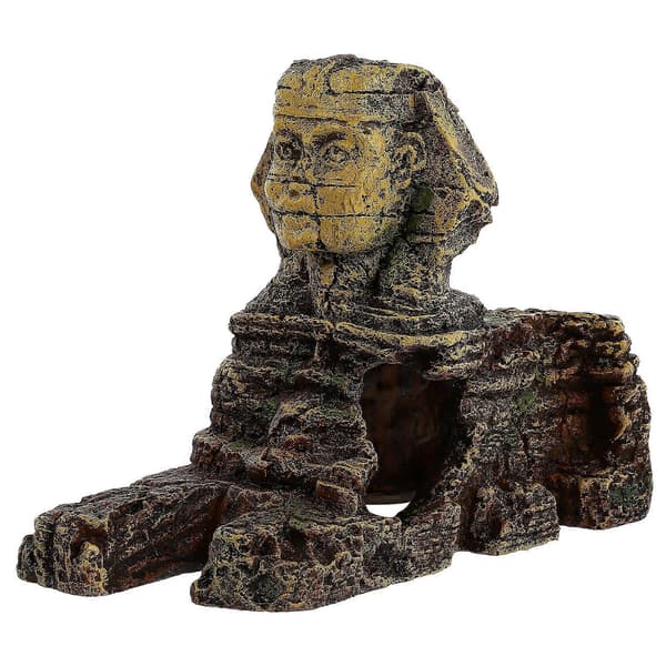 Akvarium Sfinx Statue Akvariedekorasjon for Landskapsarbeid 1 stk