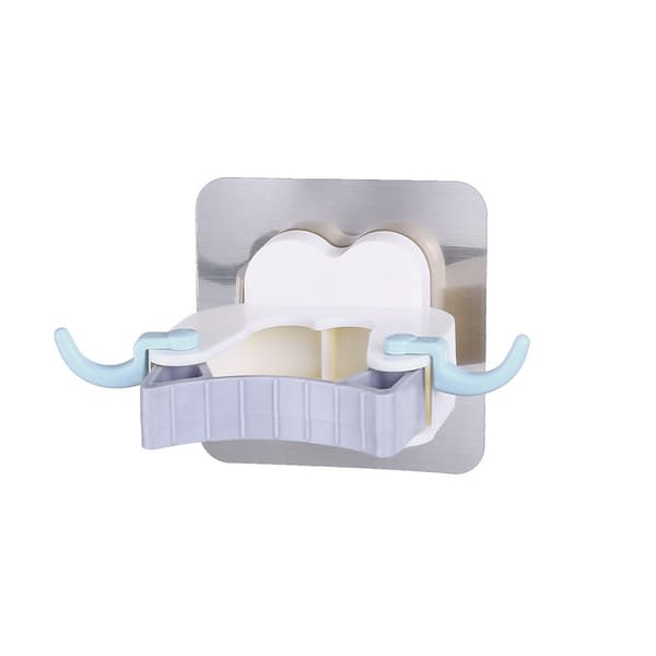 5 hvite moppklemmer kost veggdisplayholder vegg kostkrok mopp