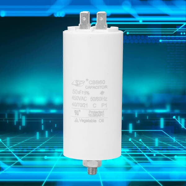 CBB60 450V 50uf Motor Capacitor with Screw Nut for Washing Machine