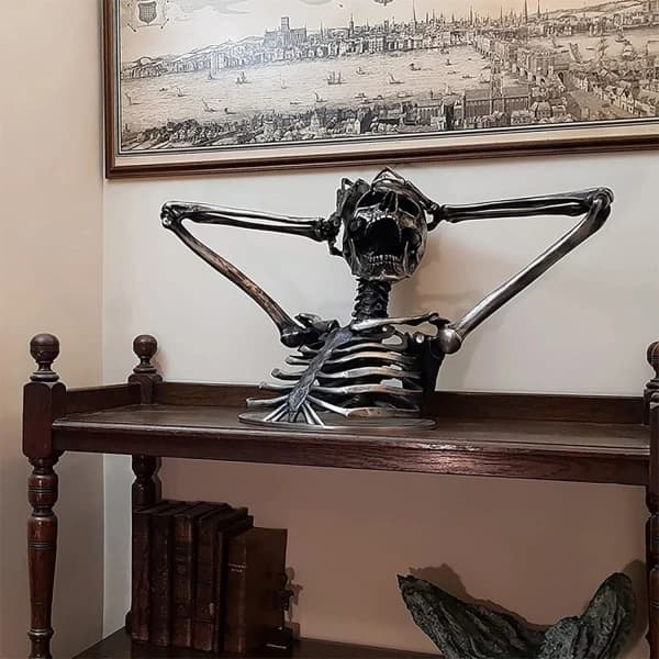 (Pow yeah!) Bryd reglerne Madness Skeletbuste skulptur, bryder alle T