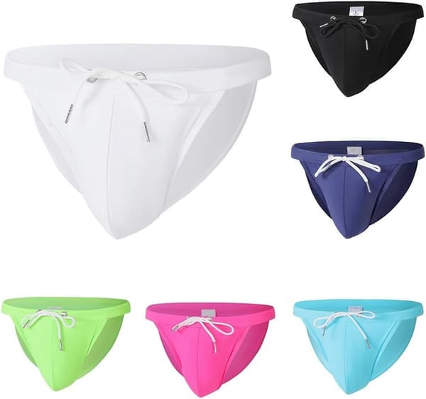 Män och bikiniunderdelar Perfekt strand röd) För simning Underkläder för Andningsbara Bekväma simaktiviteter (XL