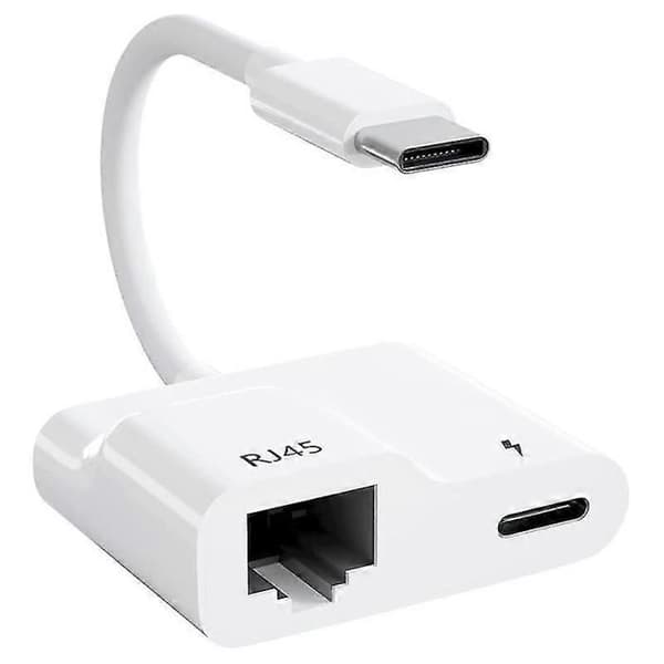 USB-C–Ethernet-sovitin, Gigabit Ethernet USB Type-C–RJ45 LAN-sovitin 60 W PD-laturilla, Air/Pro-malleille