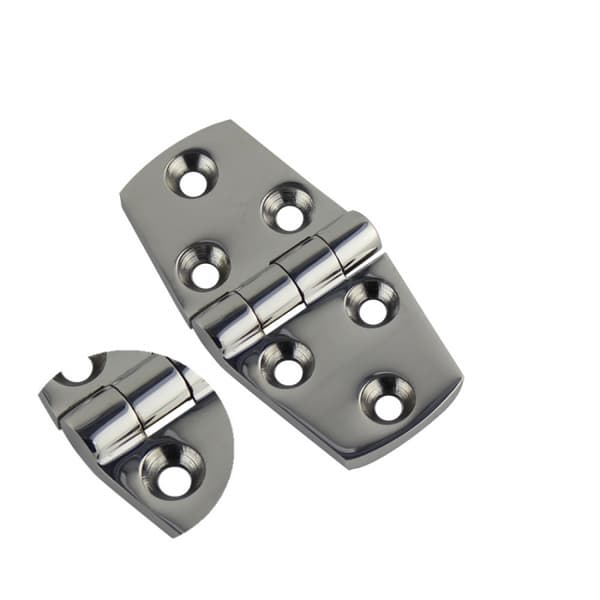 2 stk. skibshængsler 316 rustfrit stål 102 × 38 mm skabsdørhængsler