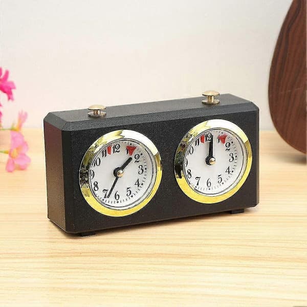 Professionel Skak Timer Med Analogt Stopur Mekanisk Skak Ur Spil Timer Ur