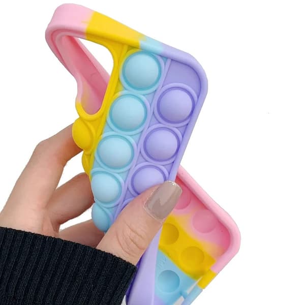 iPhone 14 Pro Max Stress Relief Rainbow Mobilskal
