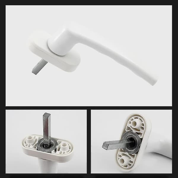 Universal White Window Handles, 4-Pack Aluminum Left and Right Compatible