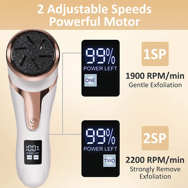 Electric Callus Remover for Feet, Rechargeable Foot Care [JUN]