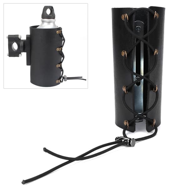 Adjustable Motorcycle Bottle Holder Drink Holder Water Drink Mounting Rack Black