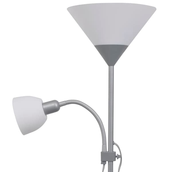 vidaXL Gulvlampe grå grå