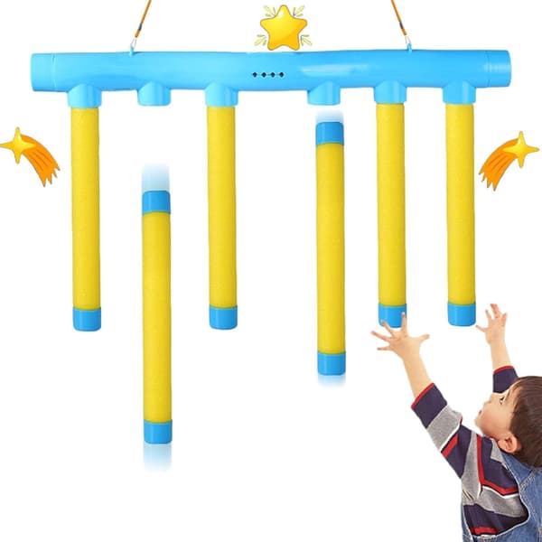 Upgraded Stick Drop Game for Hand-Eye Coordination and Reaction Training [JUN] Yellow Yellow