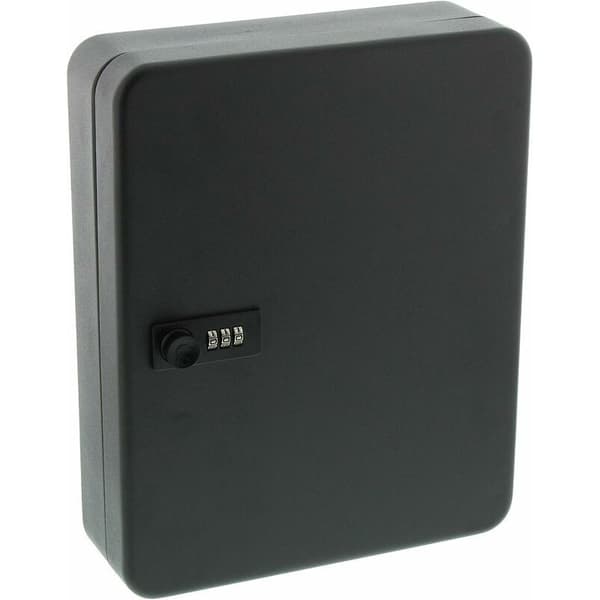 Black 36-Bit Combination Key Cabinet, Wall Mounted Key Cabinet, Car Storage Cabinet, Lockable Key Cabinet with Digital Code