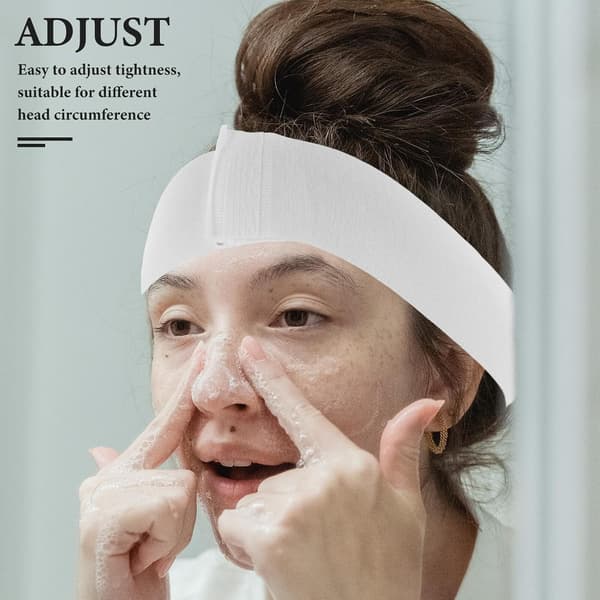 Engangs Spa Hårbånd til Kvinder, 50 stk. Non-woven Elastisk til Ansigtspleje, Makeup og Ansigtsvask i Skønhedssaloner og Spas