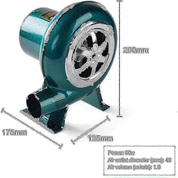 (Pow yeah!) Elektrisk ventilator med variabel hastighed - Grillventilator Kulsmie Blæsemaskine
