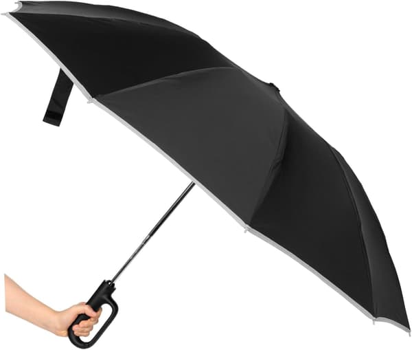Automatic Opening and Closing Reflective Umbrella Compact Travel Umbrella Windproof Large for Men and Women