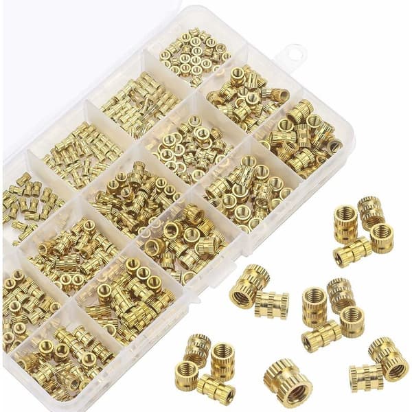 Sisäkierre insertti sisäkierre M2 ????M3 M4 M5 messinkikierteiset holkit 3D-tulostukseen 330 kappaletta
