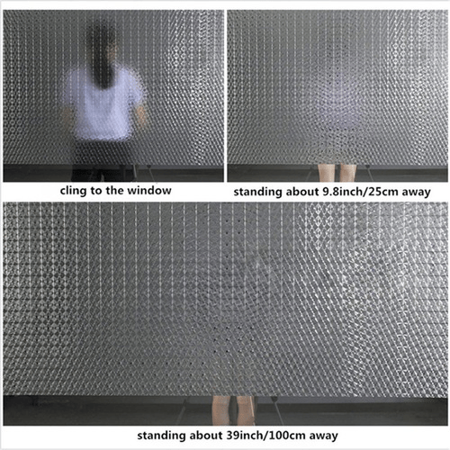 45 * 200 cm laserimitasjon diamant effekt elektrostatisk adhe