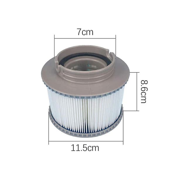 2 erstatningsfiltre til filter Fd2089, filterpumpe passer til alle Cu
