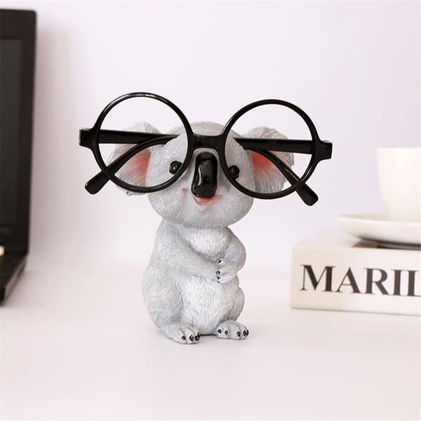 Cute Koala Glasses Holder, Funny Eyeglass Stand, Decorative Accessory for Desk, Home, and Office