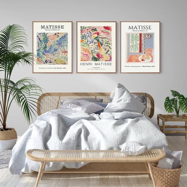 Abstract Line Human Body Pattern and Landscape Hanging Painting C