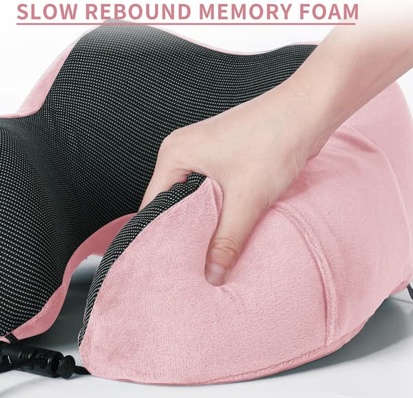 Rejsehovedpude, Cervikal Pude til Kontor Fly Tog Bilture, Memory Foam Viskoelastisk Nakkepude
