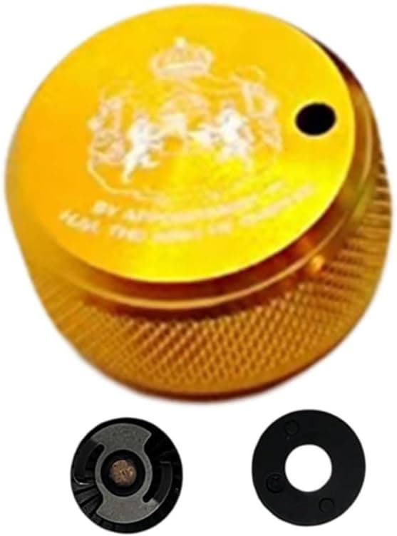 Bremseknap ABU 3 5 4 P5 Generation Baitcast Lyd Mekanisk Spole til Hjul med Internt Sæt, Aluminiumslegering Sort Sølv Black Silver