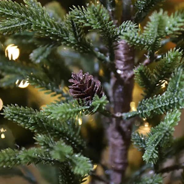 Flocket kunstigt juletræ skrivebords-cedertræ juletræ Mærke: Uden mærke Størrelse: A