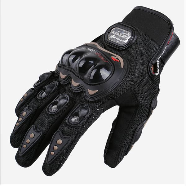 (Stor, sort) Sommermotorcykelhandsker Mesh Åndbar Touch Scr
