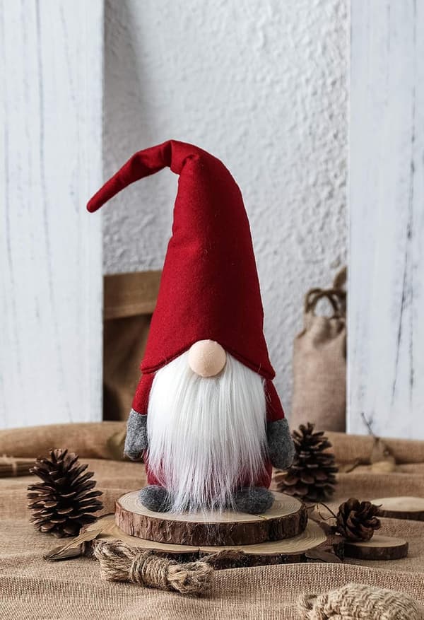 Håndlaget svensk tomte-nisse, juledekorasjon eller
