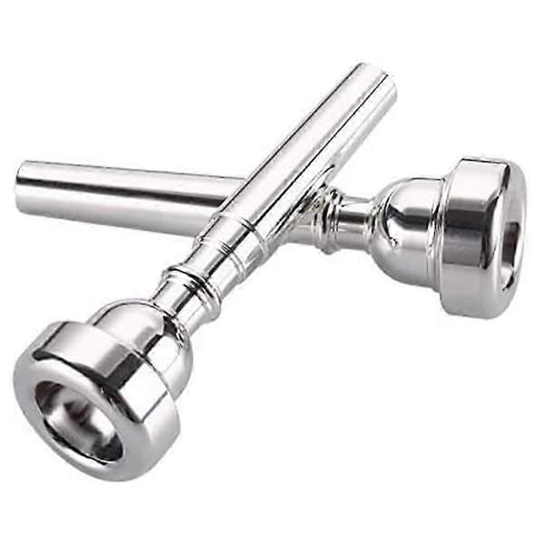 3C Horn Munstycke Mässing Horn Munstycke Silverpläterat Horn Munstycke Silver Silver