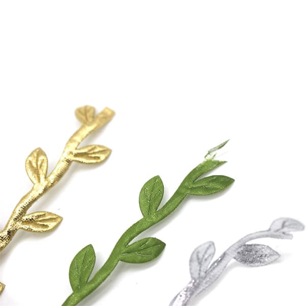 Sølvblade Blad Bånd Trim Reb - 30 meter - til Garland DIY