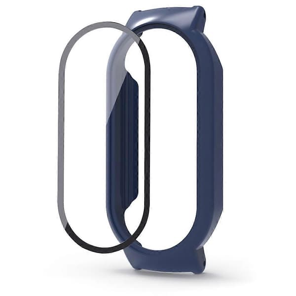 For 8/8 NFC Hard Screen Protector Tempered Film+Case All-inclusive Bumper Cover Midnight Blue Midnight blue