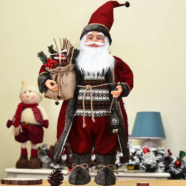 30 cm Julemandsdukke Jul Stående Figur Julemandsdukke