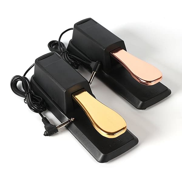 Universell sustainpedal med pianoaksjon, sølv 1 stk Perfec