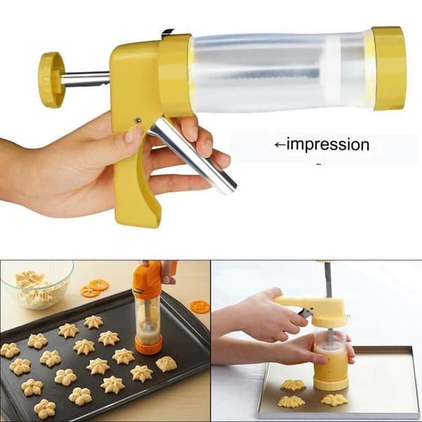 Cookie Press Gun Set, Cookie Baking and Icing Set for DIY Cake Decorations