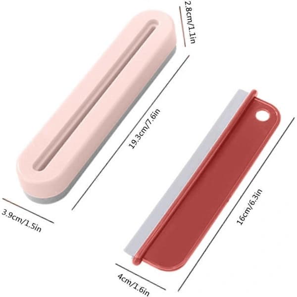 (pow yeah!) Shower Squeegee for Glass Doors - Window Squeegee with Long Handle - Bathroom Cleaning Tool, Window Cleaner