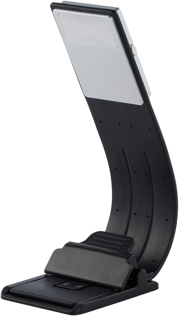 LED-leselys med klemmer USB oppladbart 4 lysstyrker