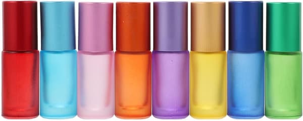 Lasinen roll-on-pullo 10 ml 16 kappaletta uudelleentäytettävä matka
