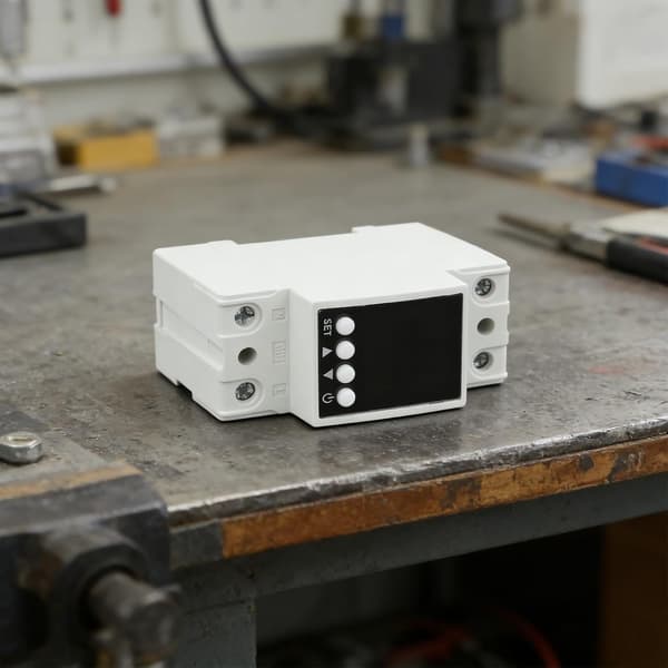 Smart Protector AC, Underströmsfunktion, PA66 Säkerhet Dubbel Display Spänning 80-300V Justerbart Överrelä med Fördröjningsskal för El
