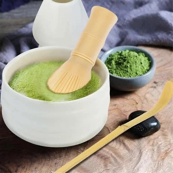 (Pow yeah!) Traditionel Matcha Piskeris Genanvendelig PP Harpiks Matcha Piskeris Sort