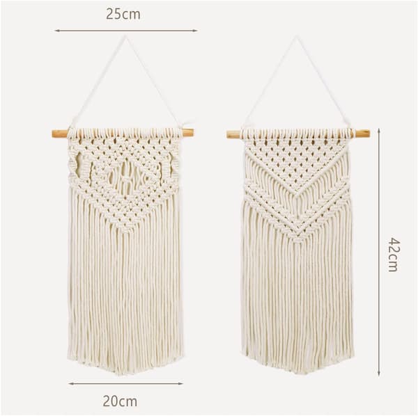 Seinävaate Boheemi Kudottu Gobeliini, 42cm (P) x 25cm (L), Setti