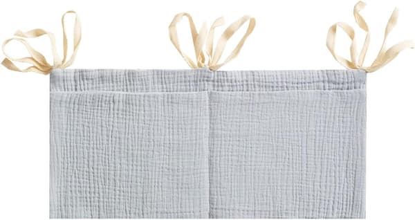 (Grey) 1 pc hanging diaper storage, crib hanging storage, crib