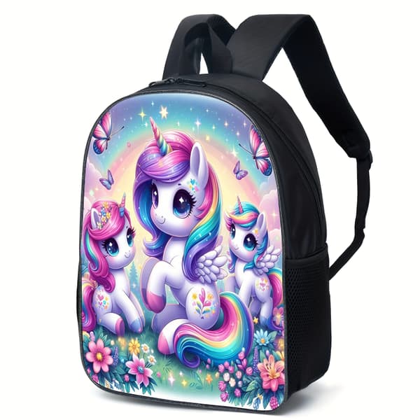 Unicorn Pattern Backpack Set, Shoulder Bag and Pencil Case Not provided Unicorn Blue Not provided Unicorn Blue
