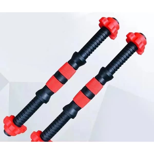 2 Red Spinlock Collars Anti-Slip Stable Secure Easy-to-Operate Weightlifting Dumbbell Accessories